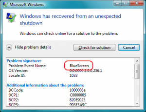 PROBLEM EVENT NAME BLUESCREEN CODE 3B intelligence overview